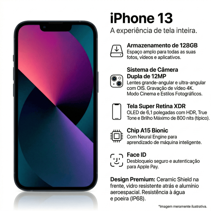APPLE IPHONE 13 128GB A++