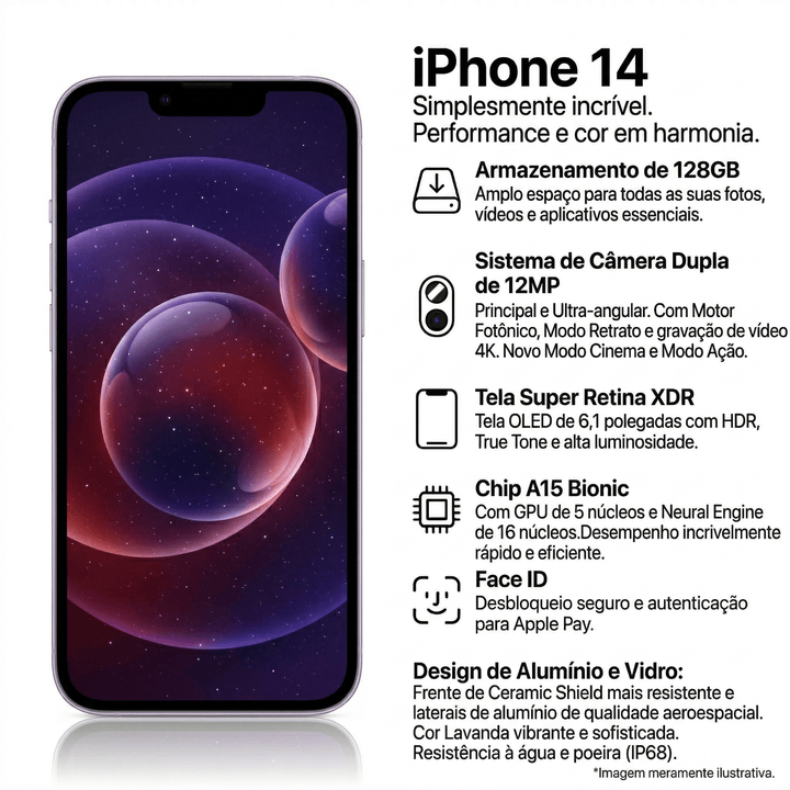 APPLE IPHONE 14 128GB A++