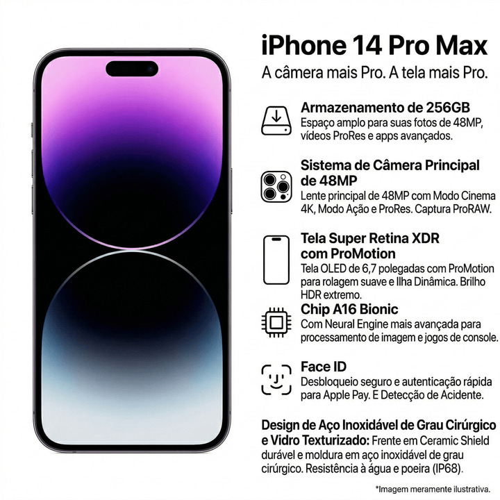 APPLE IPHONE 14 PRO MAX 128GB A++