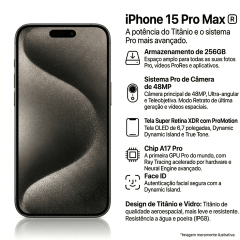 APPLE IPHONE 15 PRO MAX 128GB A++